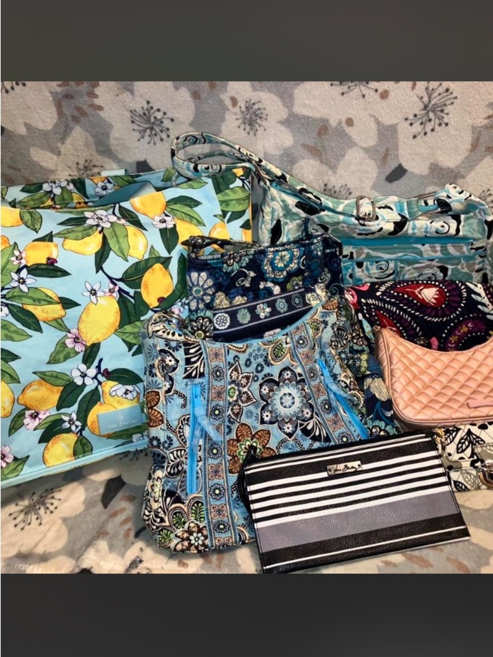 Vera Bradley 8pc Bag & Wallet Bundle